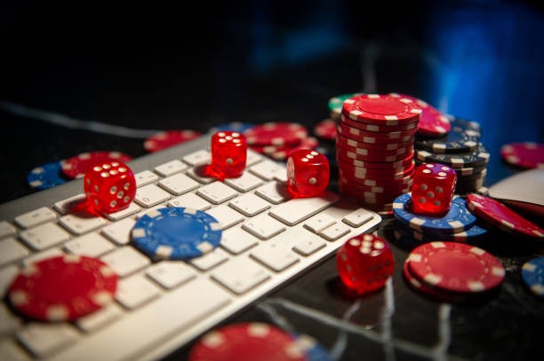 Live dealer studio with blackjack table and multiple camera feeds on mobile display